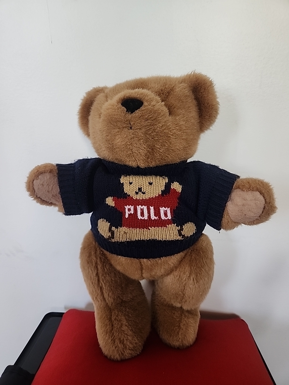 Ralph Lauren Brown Teddy with Navy Sweater